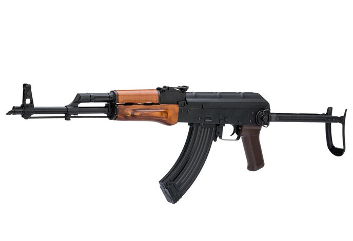 LCT Airsoft LCKMS AK47S Tactical Folding Stock AEG (Wood handguard)
