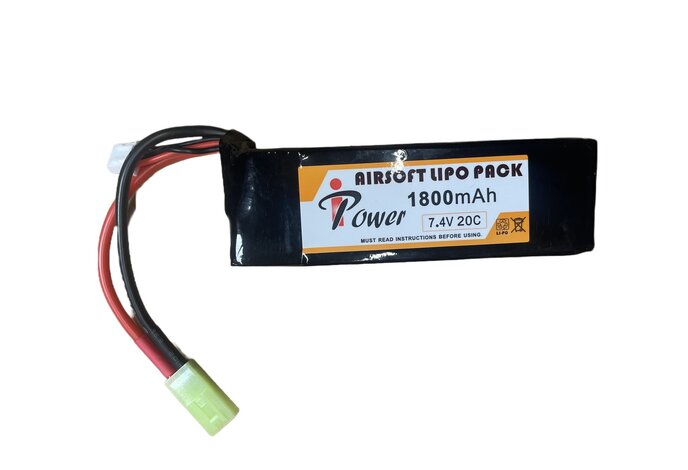 iPower 7.4v 1800mAh 20C Mini Type LiPo Battery Tamiya