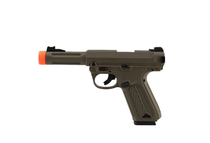 Action Army AAP-01 Assassin Green Gas Pistol, Semi / Full-Auto,