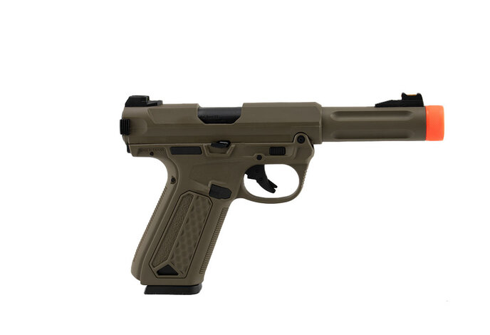 Action Army AAP-01 Assassin Green Gas Pistol, Semi / Full-Auto,