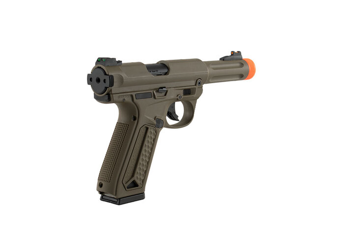 Action Army AAP-01 Assassin Green Gas Pistol, Semi / Full-Auto,