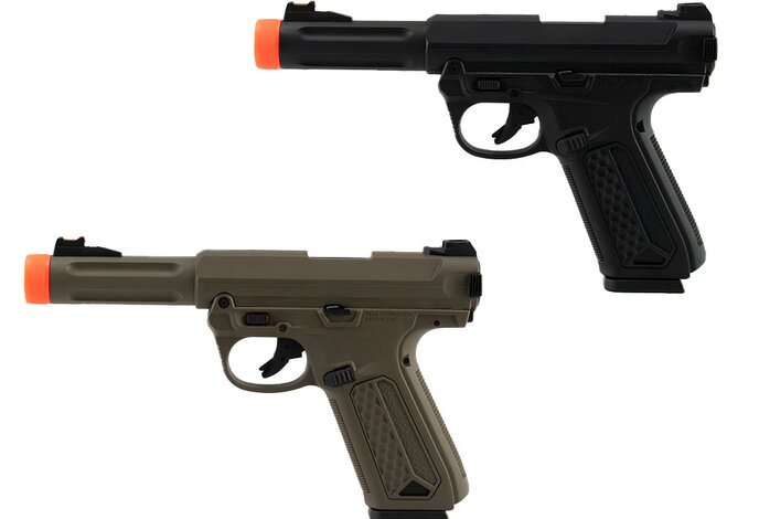 Action Army AAP-01 Assassin Green Gas Pistol, Semi / Full-Auto,