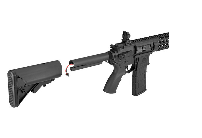 Lancer Tactical Rapid Deployment M4 10.5" Nylon Polymer Rifle Black