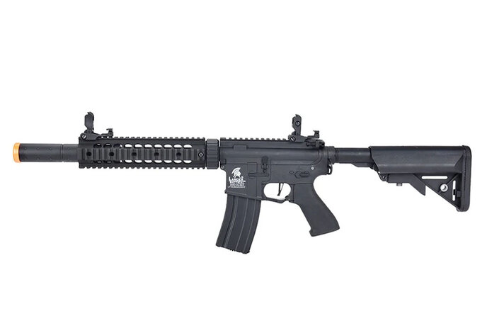 Lancer Tactical GEN2 M4 SD 9" Hybrid ETU High FPS Version Nylon Polymer Rifle Black