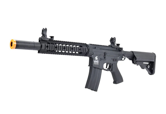 Lancer Tactical GEN2 M4 SD 9" Hybrid ETU High FPS Version Nylon Polymer Rifle Black