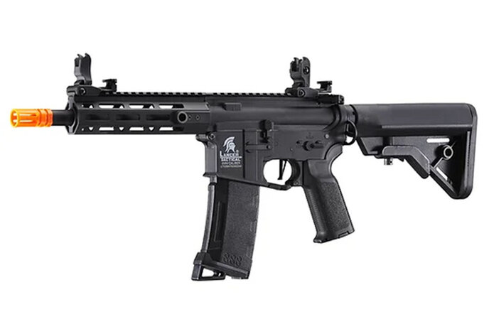 Lancer Tactical GEN3 M4 7" M-LOK High FPS Nylon Body / Metal Barrel Assembly AEG Black