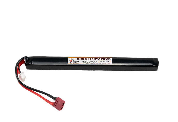 iPower 11.1v 1200mAh 20C AK Stick LiPo Battery Deans