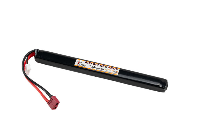 iPower 11.1v 1200mAh 20C AK Stick LiPo Battery Deans