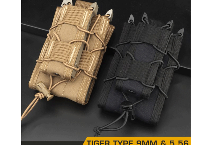Wosport Tiger Type 5.56 & 9mm Kangaroo Magazine Pouch