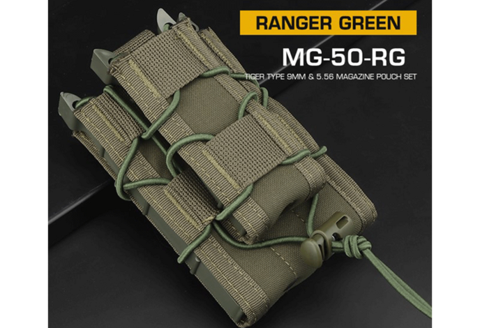 Wosport Tiger Type 5.56 & 9mm Kangaroo Magazine Pouch