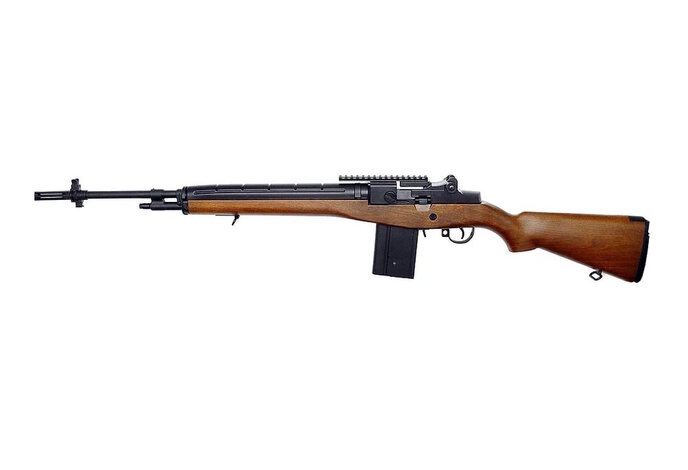 AGM M14 Electric Rifle w/ Battery and Charger, Brown (Wood Color)