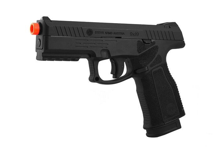 Steyr L9-A2 Green Gas / CO2 Pistol with CO2 Magazine, Black
