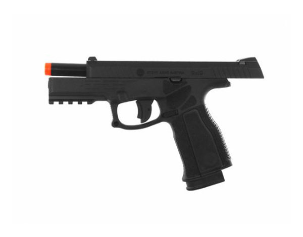 ASG Steyr L9-A2 Green Gas / CO2 Pistol with CO2 Magazine, Black
