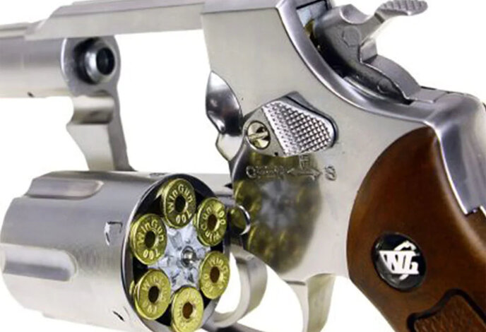 Win Gun Full Metal CO2 Revolver M36 , Silver