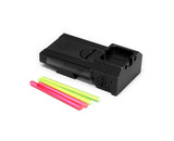 Airsoft Masterpiece Aluminum Rear Sight with Fiber for 5.1 Hi Capa - S Style - Black