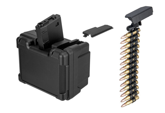 Golden Eagle M4/M16 auto box magazine with dummy rounds, 2000 shot