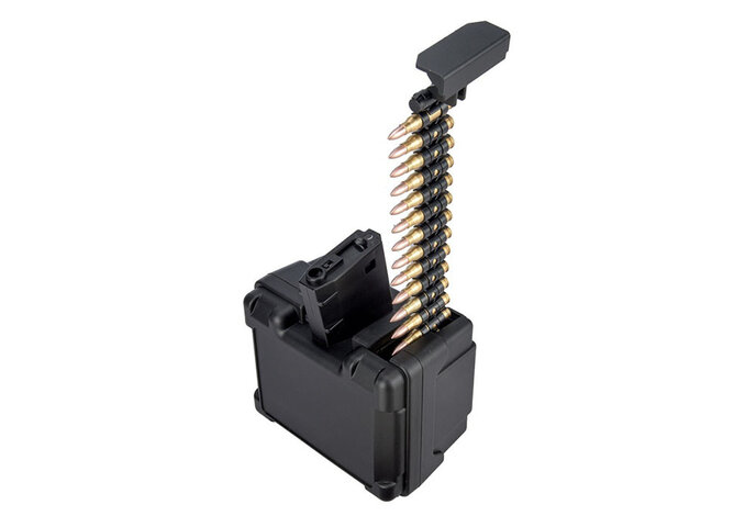 Golden Eagle M4/M16 auto box magazine with dummy rounds, 2000 shot