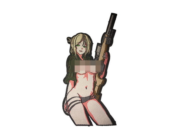 Weapons Grade Waifus Weapons Grade Waifus Gisele Die Cut Morale Patch  NSFW