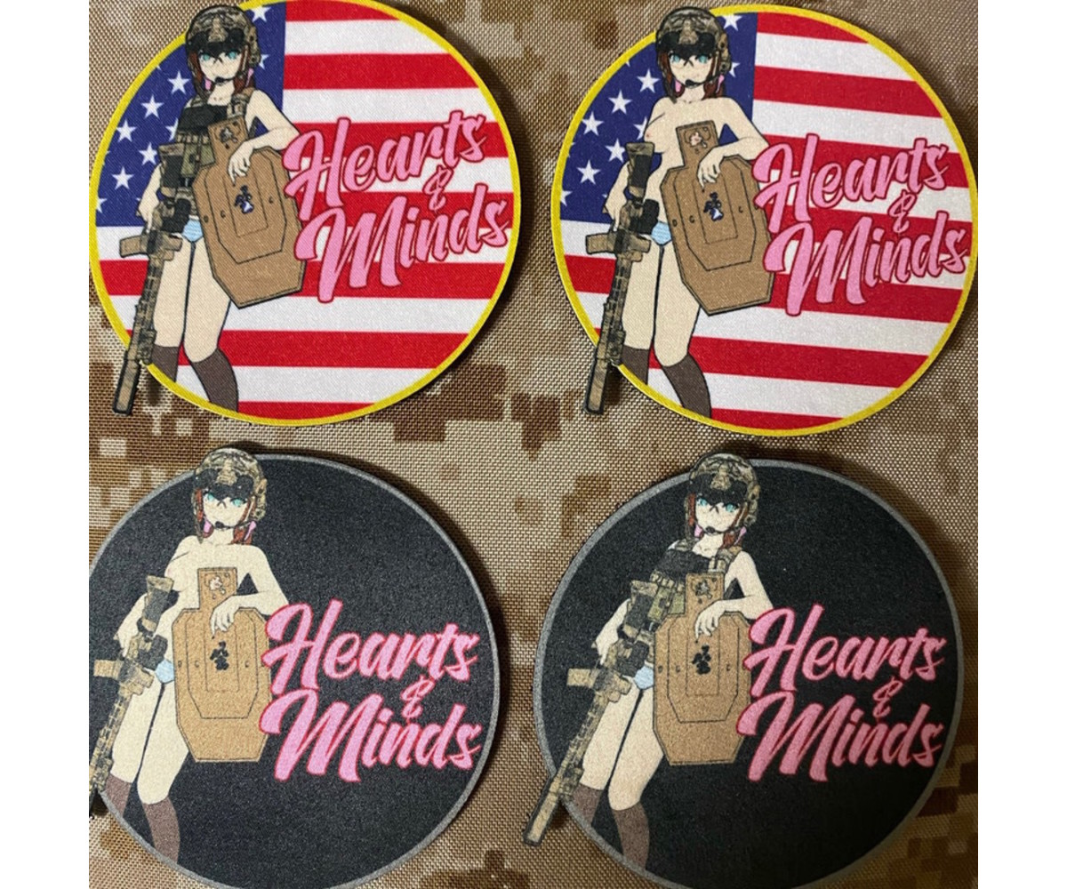 Weapons Grade Waifus Hearts and Minds Remix Morale Patch - Airsoft Extreme