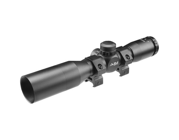Aimsports Aimsports 4X32 Compact Combat Scope with Rings & Sunshade, Mil-Dot Reticle