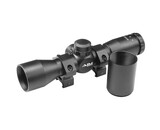 Aimsports 4X32 Compact Combat Scope with Rings & Sunshade, Mil-Dot Reticle