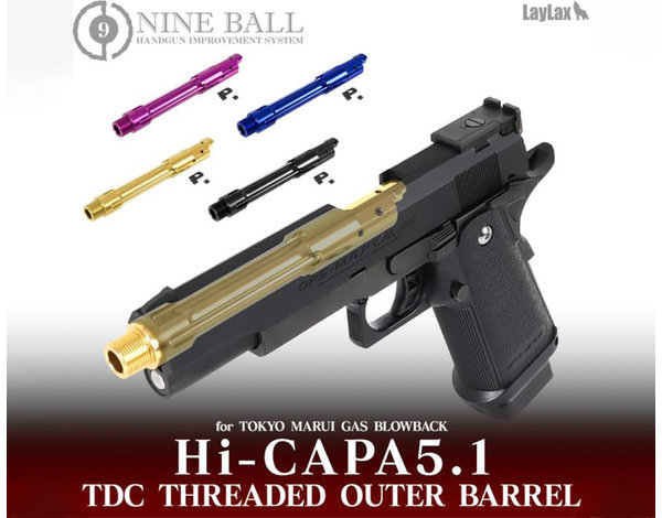 Nine Ball Nine Ball TM Hi-Capa 5.1 TDC Threaded Outer Barrel