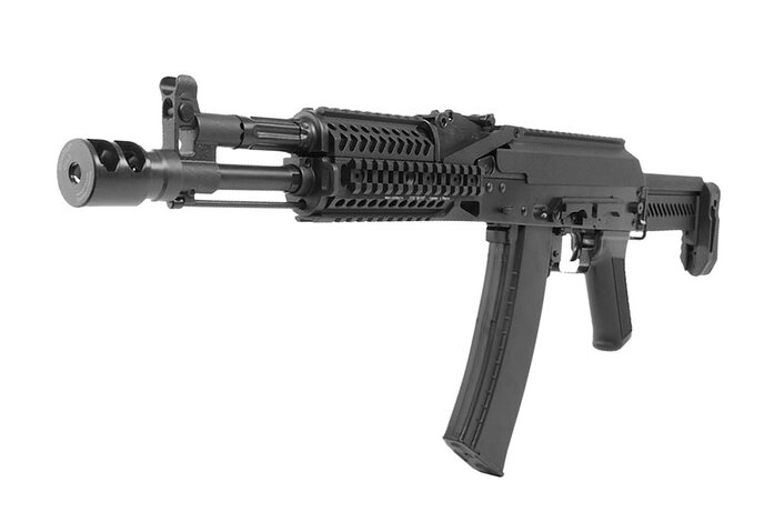 LCT Airsoft ZK-104 AK Full Metal AEG with Folding Stock Black