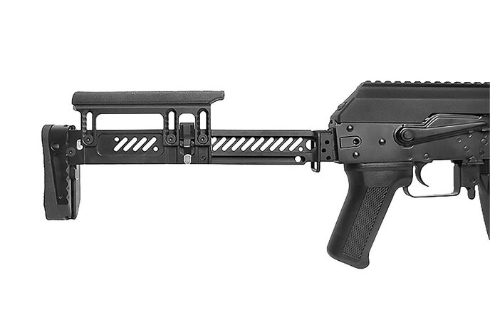 LCT Airsoft ZK-104 AK Full Metal AEG with Folding Stock Black