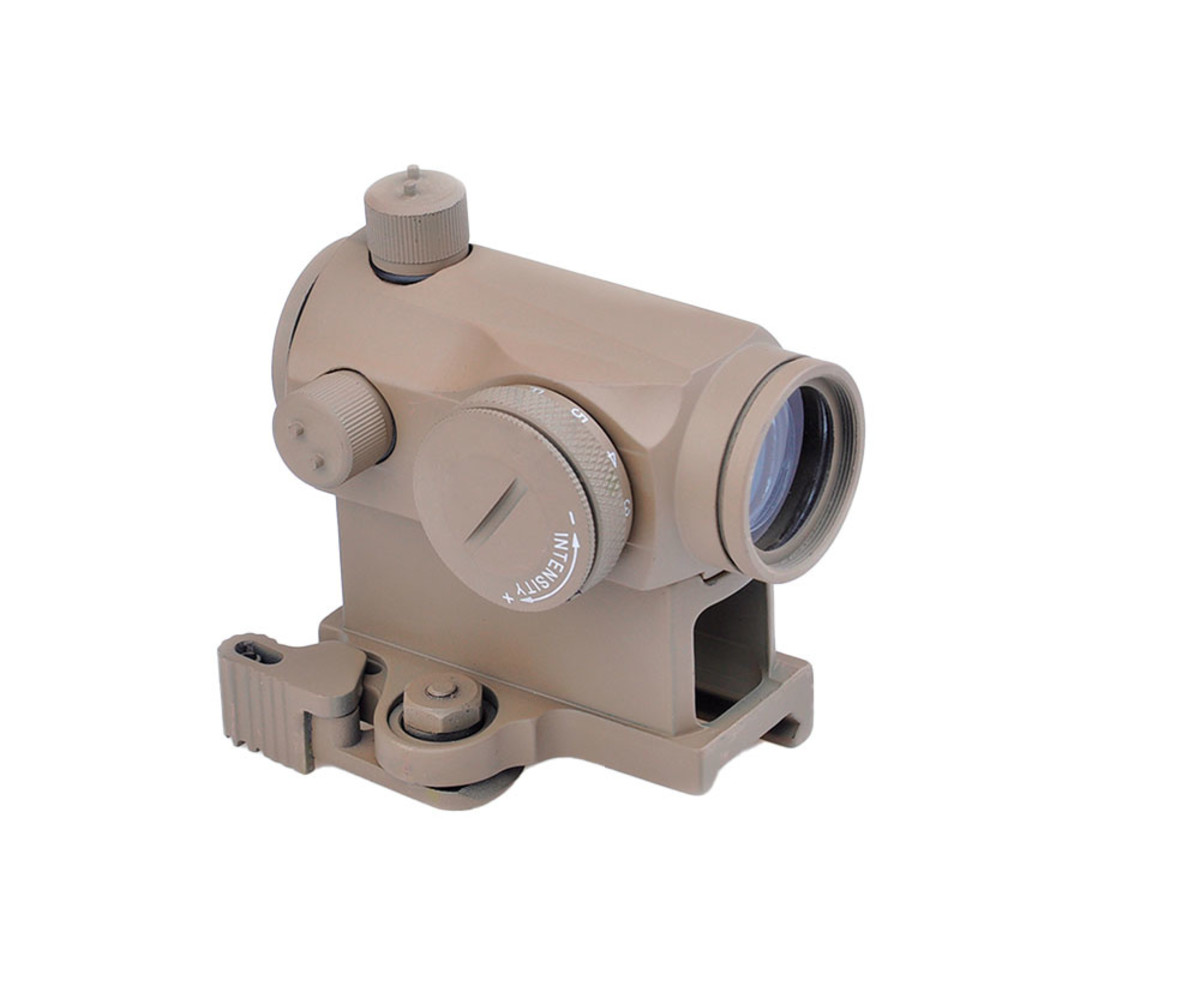 T1 red/green dot sight, QD and low mount included, dark earth Airsoft