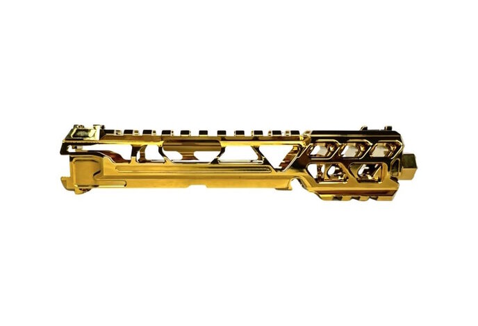 CTM TAC AAP-01 CNC Upper Set - Short Cutout Version Electroplated Chrome Gold