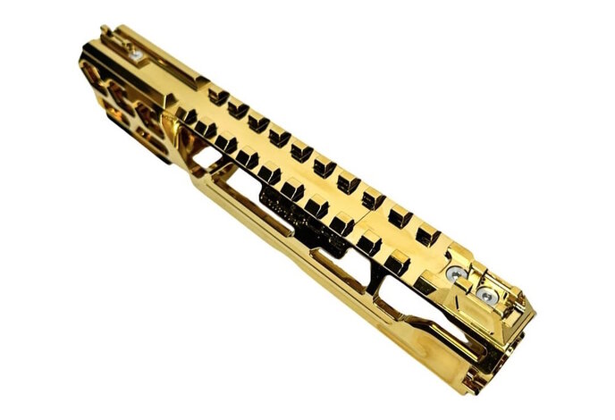 CTM TAC AAP-01 CNC Upper Set - Short Cutout Version Electroplated Chrome Gold