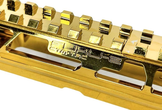 CTM TAC AAP-01 CNC Upper Set - Short Cutout Version Electroplated Chrome Gold