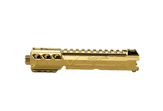 CTM TAC AAP-01 CNC Upper Set - Short Normal Version Electroplated Chrome Gold