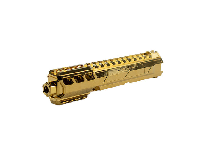 CTM TAC AAP-01 CNC Upper Set - Short Normal Version Electroplated Chrome Gold