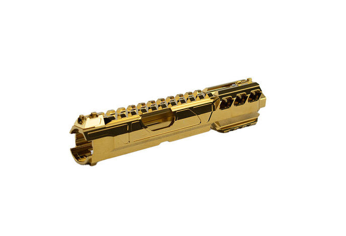 CTM TAC AAP-01 CNC Upper Set - Short Normal Version Electroplated Chrome Gold