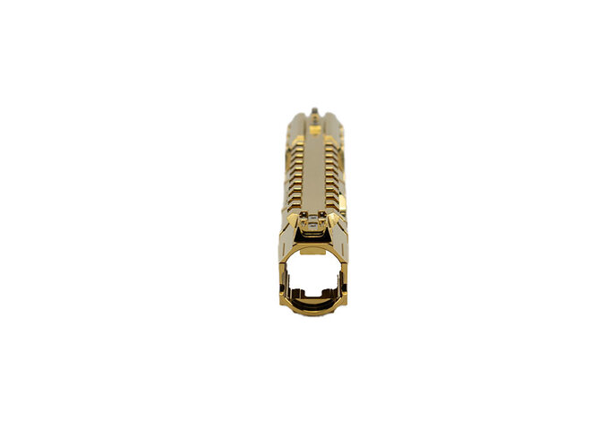 CTM TAC AAP-01 CNC Upper Set - Short Normal Version Electroplated Chrome Gold