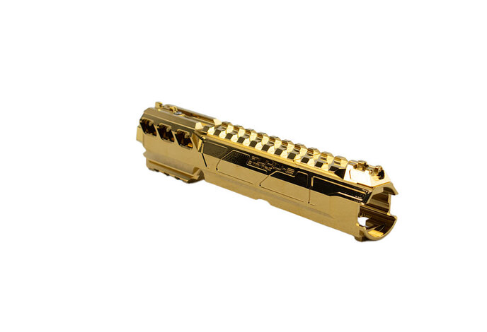 CTM TAC AAP-01 CNC Upper Set - Short Normal Version Electroplated Chrome Gold