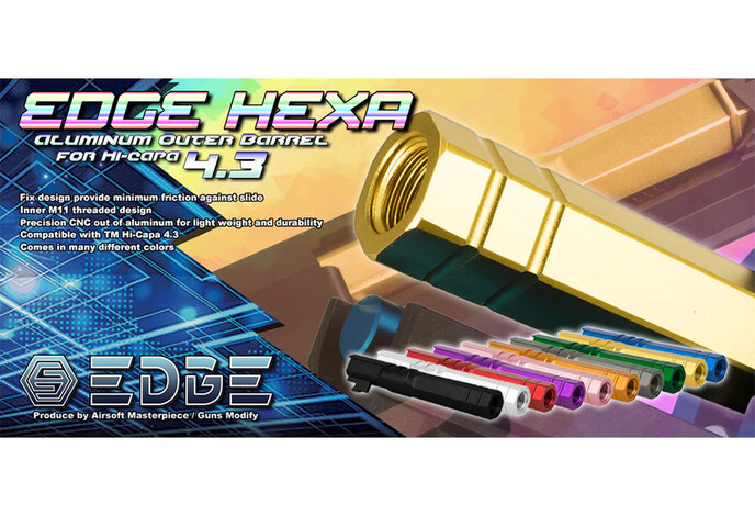 EDGE Custom HEXA Aluminum Outer Barrel for 4.3 Hi Capa / 1911