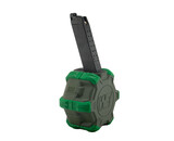 WE Glock series 350 rd gas drum magazine, green