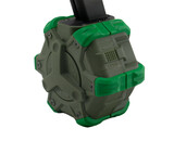 WE Glock series 350 rd gas drum magazine, green