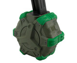 WE Hi Capa 350 rd gas drum magazine, green