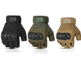 GloveStation Combat Fingerless Hard Knuckle Gloves