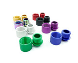 Unisoft 11mm CW to 14mm CCW thread adapter with cover, knurled