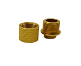 Unisoft 11mm CW to 14mm CCW thread adapter with cover, knurled