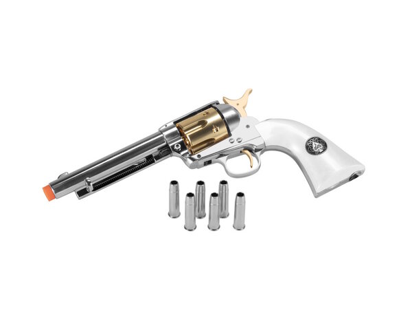 Elite Force Umarex Elite Force Legends Smokewagon 6-Shot CO2 Revolver, Gold Accent Limited Edition