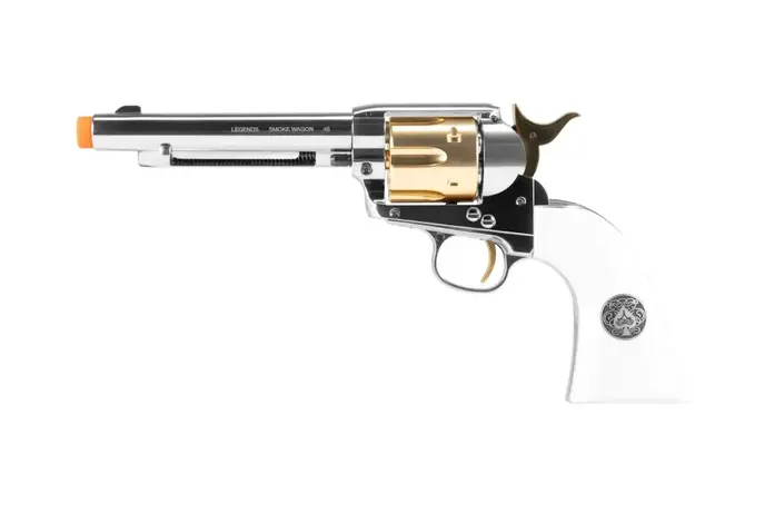 Umarex Elite Force Legends Smokewagon 6-Shot CO2 Revolver, Gold Accent Limited Edition