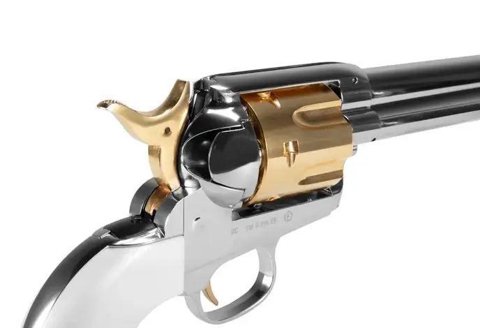 Umarex Elite Force Legends Smokewagon 6-Shot CO2 Revolver, Gold Accent Limited Edition