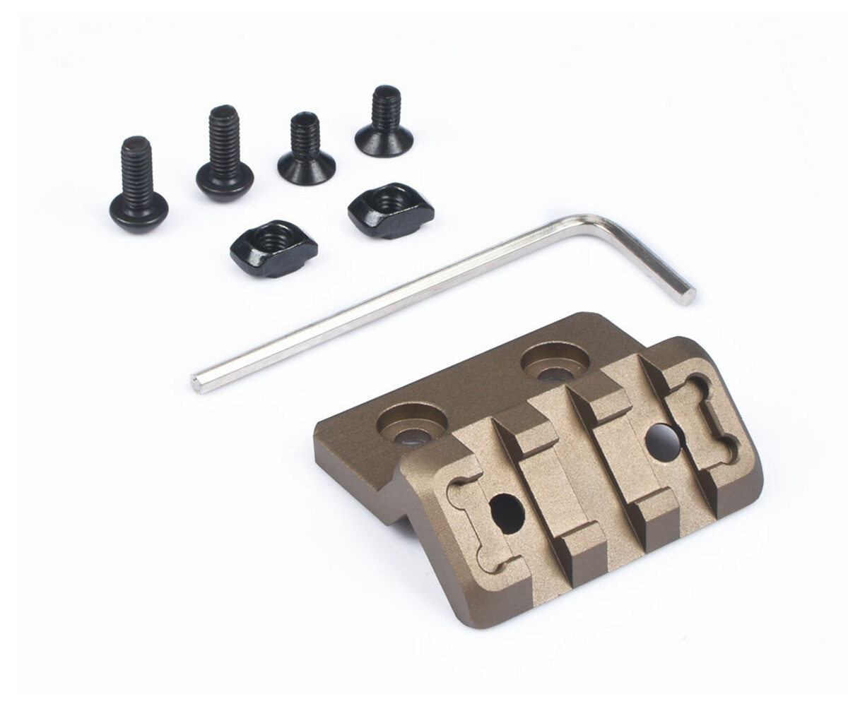 45 Degree Offset Dual Side Rail Angle Mount – 6 Slot Picatinny, Steel, Ambidextrous, Low Profile