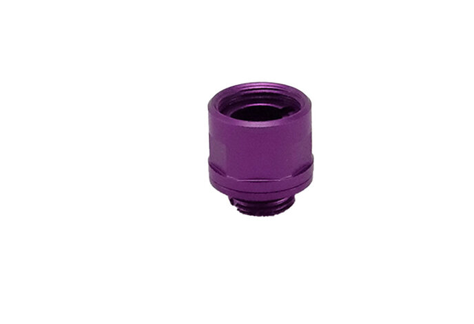 Unisoft 11mm CW to 14mm CCW Aluminum Thread Adapter with Cap, Style 2,