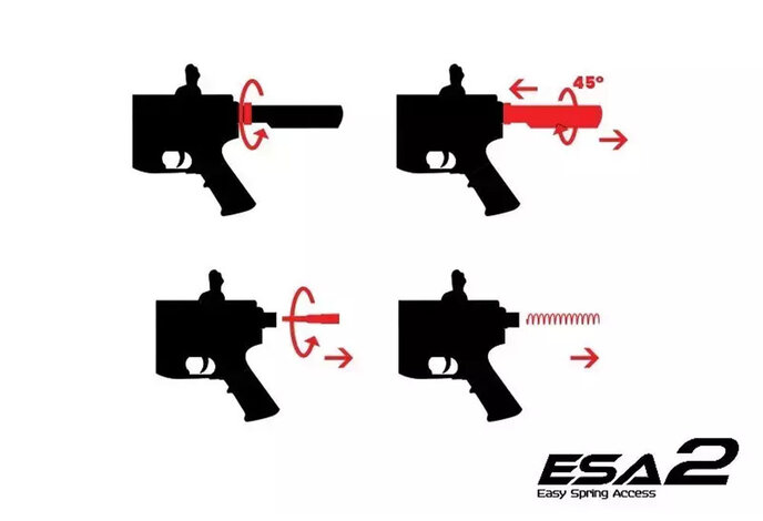 Specna Arms SA-E23 E2 M4 AEG Rifle EDGE 2.0 Series M4 M-LOK SBR Black
